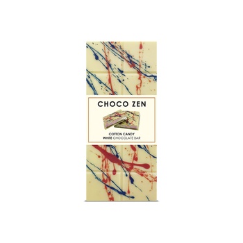 Choco Zen Cotton Candy White Chocolate Bar 190g