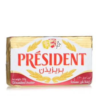 President Butter Unsalted 200g
