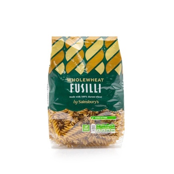 Sainsburys Wholewheat Fusilli 500g