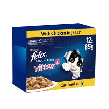Purina Felix Chicken In Jelly Kitten Wet Food 12x85g