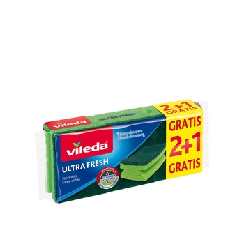 Vileda Ultra Fresh Cleaning Sponge 3pcs