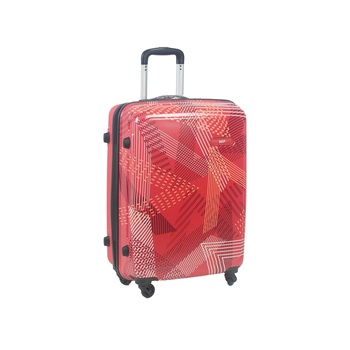 Vip Dual Edge 65cm Hard 4 Wheel Trolley Red