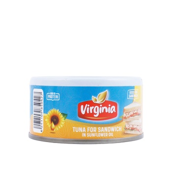 Virginia Tuna For Sandwich In Sunflower Oil 170g