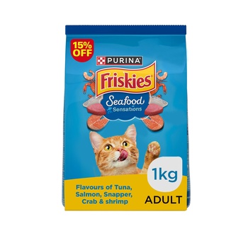 Purina Friskies Seafood Sensations 1kg 15%Off