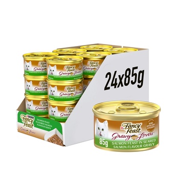 Purina Fancy Feast Gravy lovers Seared Salmon 24x85g