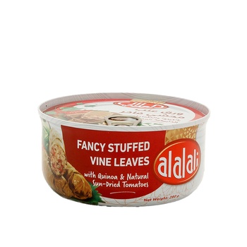 Al Alali Fancy Stuffed Vine Leaves With Quinoa And Natural Sun-Dried Tomatoes 280g