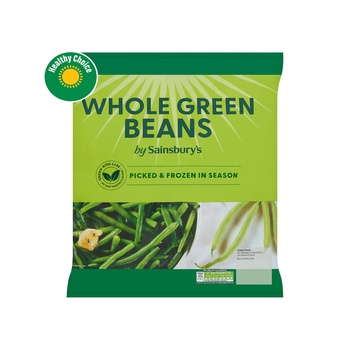 Sainsburys Whole Green Beans 900g