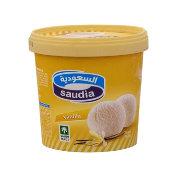 Saudia Vanilla Ice Cream 1 ltr