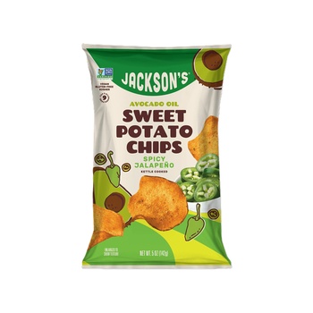 Jacksons Avocado Oil Sweet Potato Chips Spicy Jalapeno 5oz