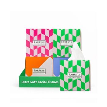 Bambuyu Facial Tissues Cubes 4X65Sheets X 3Ply