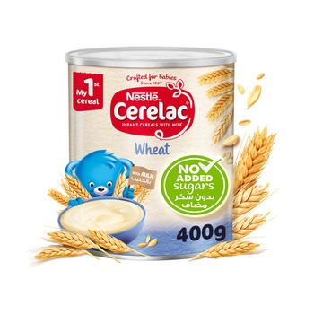 Nestle Cerelac Wheat Infant Cereals No Added Sugar 400g